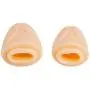 Crazy K&A 2pcs Soft Silicone Glans Sleeve Penis Extender Cock Ring for Male (Nude) Crazy K&A 2pcs Soft Silicone Glans Sleeve Penis Extender Cock Ring for Male (Nude)
