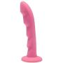 Strap U Ripples Silicone Strap On Harness Dildo, Pink