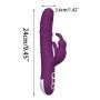 QUQUMARY Handheld 7 Speed Powerful Threaded G-Spōt Rabbit Vîb~rá~törs Stimu~latōr 360 Rotating Flexible Dilo V-Î-B-râtor,Pleasure Vibe Home Wamd Mssager Six Adults Toy for Women