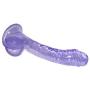 DJKFHIU 7.67 inch Soft Flexible Dîldɔs with Suction Cup for Hands Free Play DJKFHIU (Color : Purple)