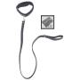 Discreet Packages BDSM Collar Leash Lead Choker with Steel D Rings with Detachable Faux Leather Leash