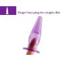 ZhengYa 6PCS Sex Toys Anal Trainer Kit Butt Plugs Beginner Starter Set Medical Silicone Prostate Massager(Purple)
