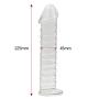 DJKFHIU Huge Big Size Ultra Smooth Crystal Glass Stick Ridged Spiral Designed for Women Men DJKFHIU (Color : Clear)