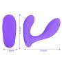 XINGHAOYA Male Vibrating Prostate Massager Anal Sex Toys 2 Powerful Motors and 10 Stimulate Patterns-Wireless Remote Anal Vibrator Butt Plug for Unisex Men (Purple)