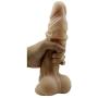 Veiny George 8 Inch Dildo with Stretchable Skin, Realistic Moving Skin Cock with Suction Cup By New York Exotic Novelties (8, Flesh)NYSE0017