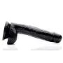 Easy Entry 7 Inch Slim Dildo with Balls, Black