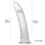 7.87 inch Clear Realistic Dildo with Adjustable Strap on Harness, Double Stimulation Anal Jelly Penis Adult Sex Toy for Man Women Couples, Perfect Gifts