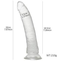 G Spot Realistic Jelly Dildo with Strong Suction Cup Flexible Penis Harness Compatible Anal Adult Sex Toys for Women