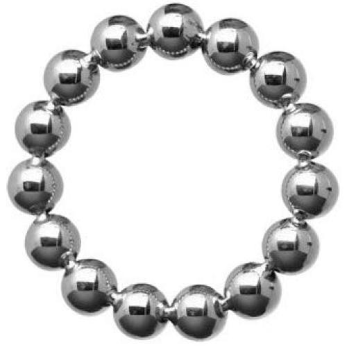 Master Series Stainless Steel Beaded Constriction Ring, 2-Inch