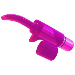 Pure Love Vibrating Tongue Shaped Finger Sleeve, Waterproof and Multi Speed Bullet, Stimulator for Clitoral, Anal, Vaginal and Testicular Pleasure, Adult Sex Toy for Men, Women and Couples, Pink Color