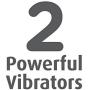 Pipedream Products King Cock Double Vibrating Penetrator, Black
