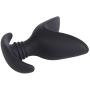 xinYxzR Silicone Anal Dilator Opening Butt Expander Speculum Anal Plug Unisex Sex Toy Black