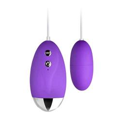 Women Waterproof Vibration Love Bullet Egg with 20-Frenquency, Purple