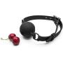 YJCN All-Stars Band Hole Lock Buckle Black Silica Gel Mouth Massager,Soft Leather Harness Massager Or Explorer Training Massager Tool