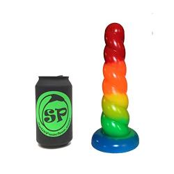 Silicone Unicorn Horn Rainbow Dildo -Medium