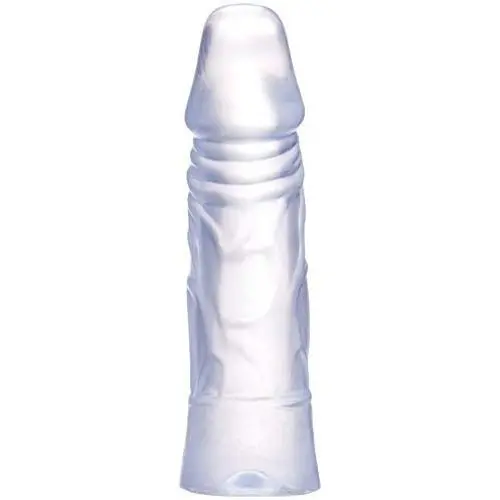 Doc Johnson Crystal Jellies - 6 Inch Cock W/O Balls - 5.9" Long and 1.8" Wide - Great Dildo for Beginners - Clear