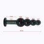Expander-min Hand-held Beaded Anale Plugs for Women and Men, Glass Waterproof and Smooth Body Massage Stick Accessories XM1209-8-30-18