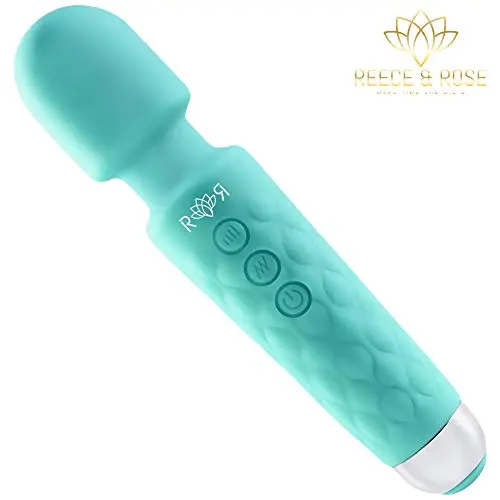 Massage Wand,Handheld Wireless Vibrating Massage for Neck, Shoulder, Back, Full Body. Cordless and Whisper Quiet. Portable Mini Massager for Women/Men. 20 Massage Modes for Relaxation. By Reece & Rose Massage Wand,Handheld Wireless Vibrating Massage for Neck, Shoulder, Back, Full Body. Cordless and Whisper Quiet. Portable Mini Massager for Women/Men. 20 Massage Modes for Relaxation. By Reece & Rose
