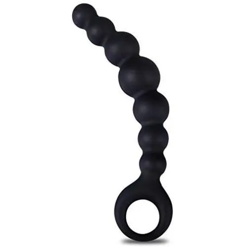 UTIMI Butt Plug Silicone Anal Beads Anal Sex Toys with Safe Pull Ring, 7.5" UTIMI Butt Plug Silicone Anal Beads Anal Sex Toys with Safe Pull Ring, 7.5"