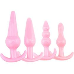 Sexy Toys 4PCS Anal Plug Set Medical Silicone Sensuality Anal Toys