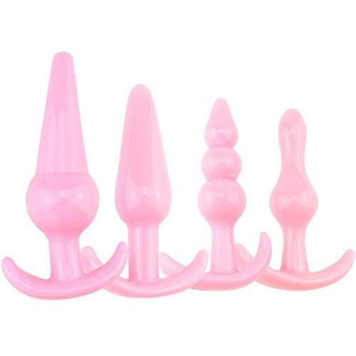 Sexy Toys 4PCS Anal Plug Set Medical Silicone Sensuality Anal Toys