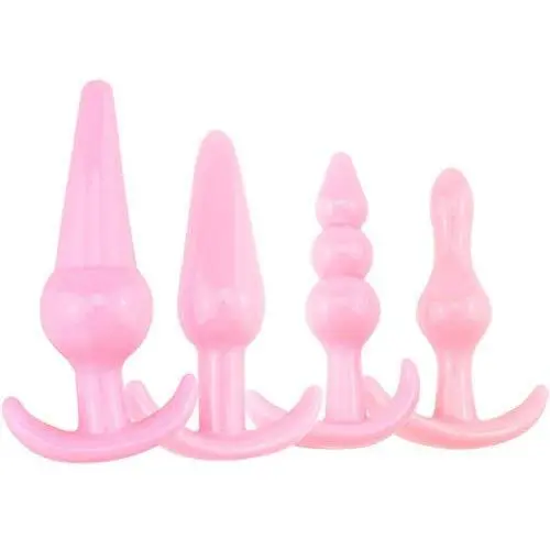 Sexy Toys 4PCS Anal Plug Set Medical Silicone Sensuality Anal Toys Sexy Toys 4PCS Anal Plug Set Medical Silicone Sensuality Anal Toys