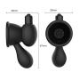 Nipple Sucking Vibrator-Pelepas Medical Silicone Quiet Powerful Vibrating Bullet Breast Nipples Suction Pump Clitoral Massager Teasers Sex Toys Suitable for Both Sexes (Black)