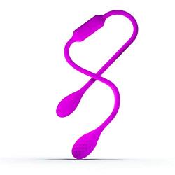 Wushuangyu Rechargeable Personal Wand Massager, Wireless with 12 Vibration Patterns - Double Head Vibrator - Vibrant Toy