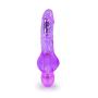 6.5" Realistic Curved Vibrating Dildo - Waterproof - Multi Speed Wide Bottom Vibrator - Sex Toy for Women - Sex Toy for Adults (Purple)