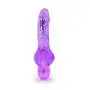 6.5" Realistic Curved Vibrating Dildo - Waterproof - Multi Speed Wide Bottom Vibrator - Sex Toy for Women - Sex Toy for Adults (Purple)