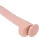 Healifty Realistic Vibrating Dildo Soft G-Spot Penis Dong Vaginal G-spot Anal Masturbation Sex Toy for Female Women (Skin Color)