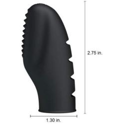 MONOE Black Silicone Finger Banger Massager Vibrator Fingering Toys