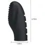 MONOE Black Silicone Finger Banger Massager Vibrator Fingering Toys