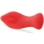 Lickerlish 10-Mode USB Rechargeable Red Silicone Clitoral Vibrator, 5 Ounce