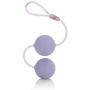 CalExotics First Time Duo Lover Balls - Duotone Ben Wa Kegel Weights - Pelvic Floor Exercise - Adult Sex Toys - Pink