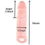 FDA 10 Inch Penis Sleeve Enlarger Ultra-Lifelike Fantasy X-Tensions Perfect Extender Extension Male Chastity Extension Cock Sleeves Dick Sock Reusable Condoms for Men