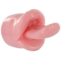 Wand Essentials Tantric Tongue Realistic Oral Sex Wand Vibrator Attachment