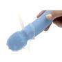 Cordless Body Massager - Dual Independent Motor - 3X Speeds 65x Patterns - Muscle & Sports Recovery - Strong Vibration - USB Rechargeable - Waterproof - Travel Friendly - Baby Blue