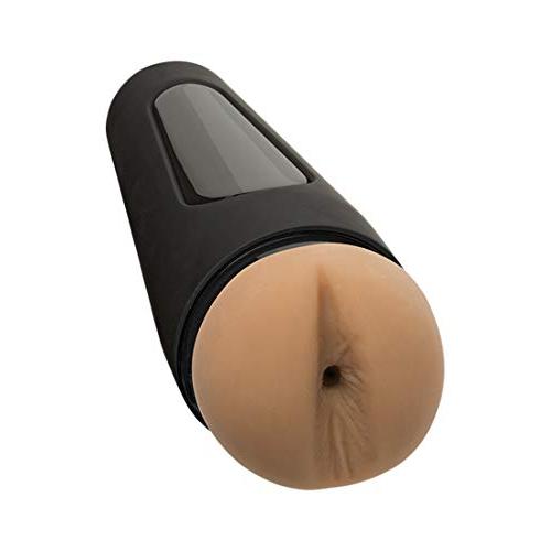 Doc Johnson Man Squeeze - Twink - Squeeze Plate for Precise Pressure - Twist End Cap to Control Suction - Discreet Premium Stroker - Male Masturbator, Ass, Vanilla