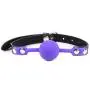 RYOZOCH SM Silicone Ball Gag with Lock Leather Strap BDSM Adult Sex Toys Bondage Kit Restraints Play (1.5in Ball, Purple+Black) RYOZOCH SM Silicone Ball Gag with Lock Leather Strap BDSM Adult Sex Toys Bondage Kit Restraints Play (1.5in Ball, Purple+Black)