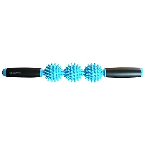 Top Solutions - Cellulite And Massage Tool - Deep Tissue Massage Stick With Trigger Point Myofascial Release Balls - Fast Relief Of Muscle Pain For Men and Woman