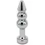 Metal Anal Trainer Butt Plug for Beginners, Eastern Delights 3 Beads Anal Sex Toy, Pink Metal Anal Trainer Butt Plug for Beginners, Eastern Delights 3 Beads Anal Sex Toy, Pink