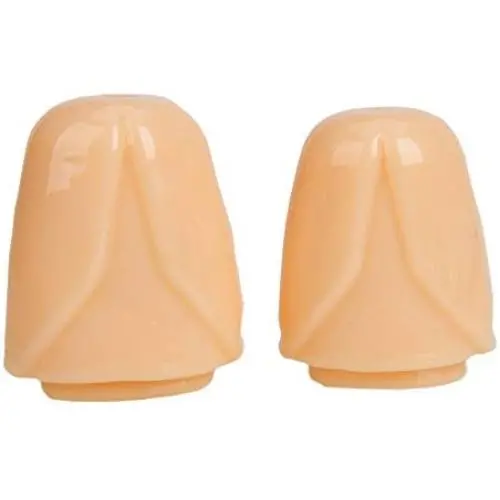 Crazy K&A 2pcs Soft Silicone Glans Sleeve Penis Extender Cock Ring for Male (Nude) Crazy K&A 2pcs Soft Silicone Glans Sleeve Penis Extender Cock Ring for Male (Nude)
