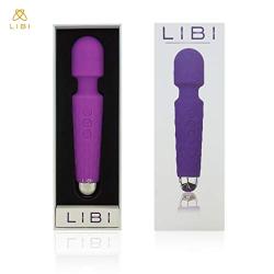 LIBI - Personal Handheld Massager, Neck Massager with 8X Speeds, 20x Patterns and Flexible Head Massager, Wireless, Rechargeable and Waterproof. (Relaxation Gifts/Muscle Masager/Personal Massager)