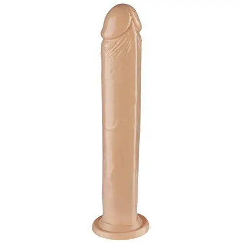 Cloud 9 Novelties Realistic 10" Monster Dildo with Suction Cup, Beige Cloud 9 Novelties Realistic 10" Monster Dildo with Suction Cup, Beige