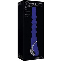 Adam & Eve Bad Ass Booty Ultra Flexible and Beaded Silicone Rechargeable Anal Vibe with Power Boost