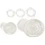 CalExotics His Masturbation Kit - Male Silicone Masturbator Sleeve - Adult Male Cock Ring Sex Toy Set - Clear