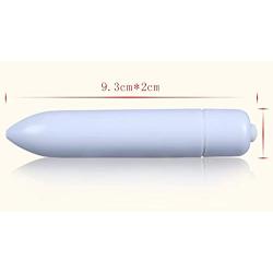 Portable Mini Bullet, Waterproof Powerful Vibrating Mini Wand with Multi-Speed(White)