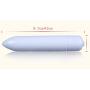 Portable Mini Bullet, Waterproof Powerful Vibrating Mini Wand with Multi-Speed(White)