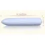 Portable Mini Bullet, Waterproof Powerful Vibrating Mini Wand with Multi-Speed(White)